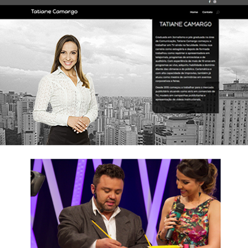 Site Tatiane Camargo - Rede Globo