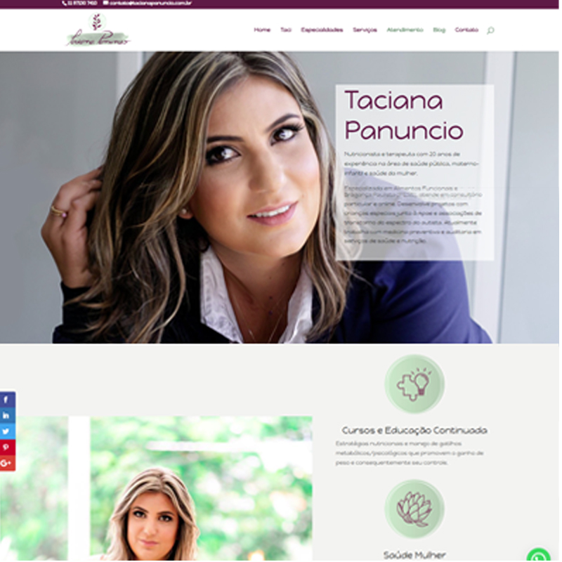 Site Nutricionista Taciana Panuncio