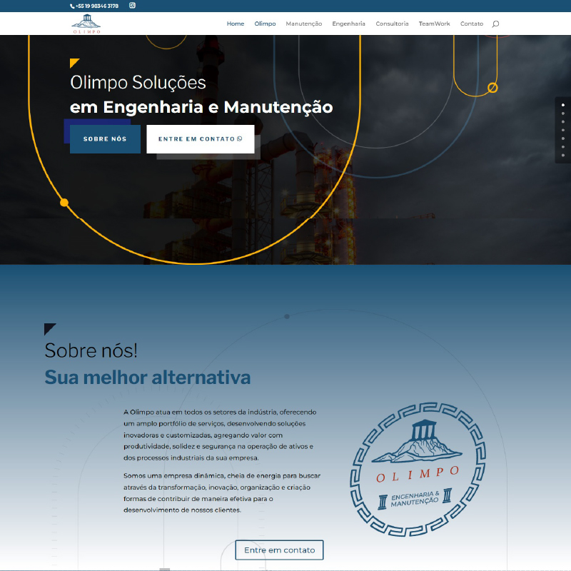 Site Olimpo Soluções