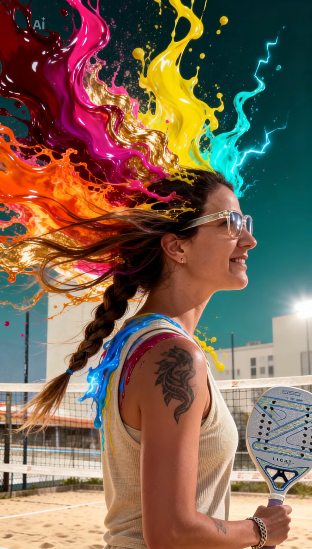 Explosão de Cores Neon